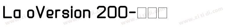 La oVersion 200字体转换